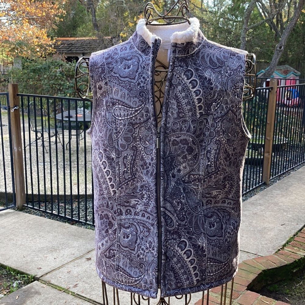 Charter Club Classic Fleece Lined Vest Size P/P